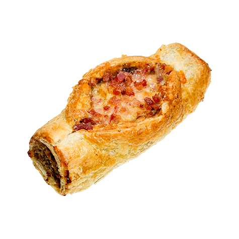 Cheese and Bacon Sausage Roll