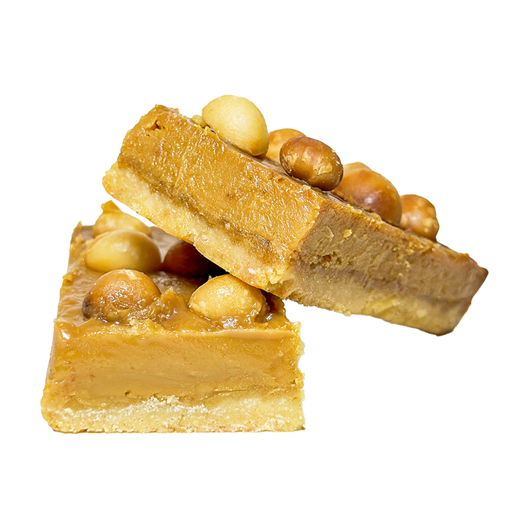 Macadamia Caramel Slice
