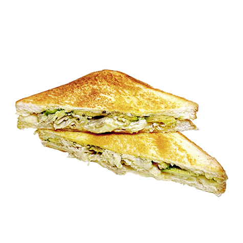 Chicken Cheese and Avocado Toastie