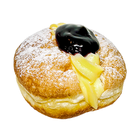 Custard Blueberry Donut