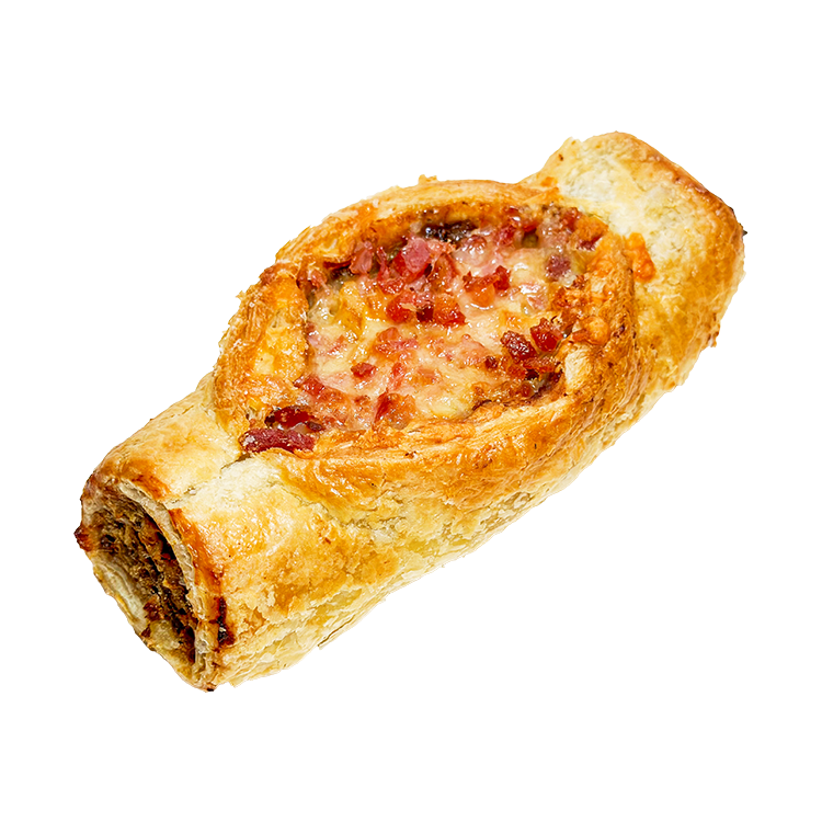 Cheese and Bacon Sausage Roll