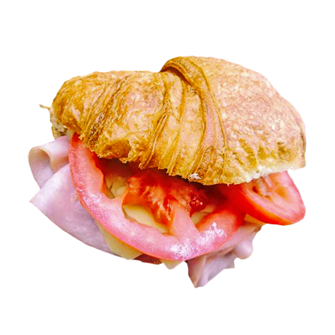 Ham Cheese and Tomato Croissant