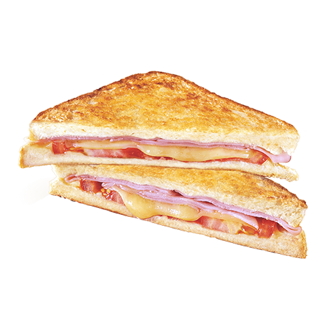 Ham Cheese and Tomato Toastie