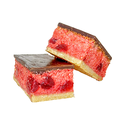 Coconut Cherry Ripe Slice