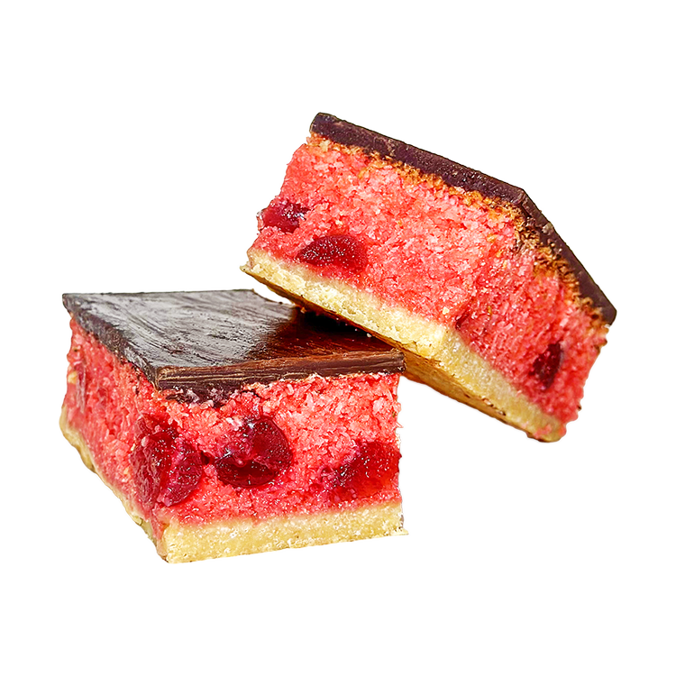 Coconut Cherry Ripe Slice